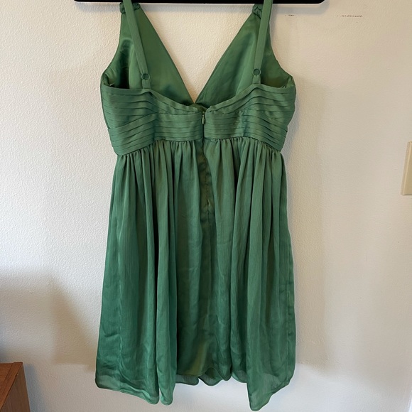 Green Satin Dress - Picture 2 of 2